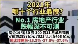 淚奔！2021年十大最慘行業(yè)排名來了！